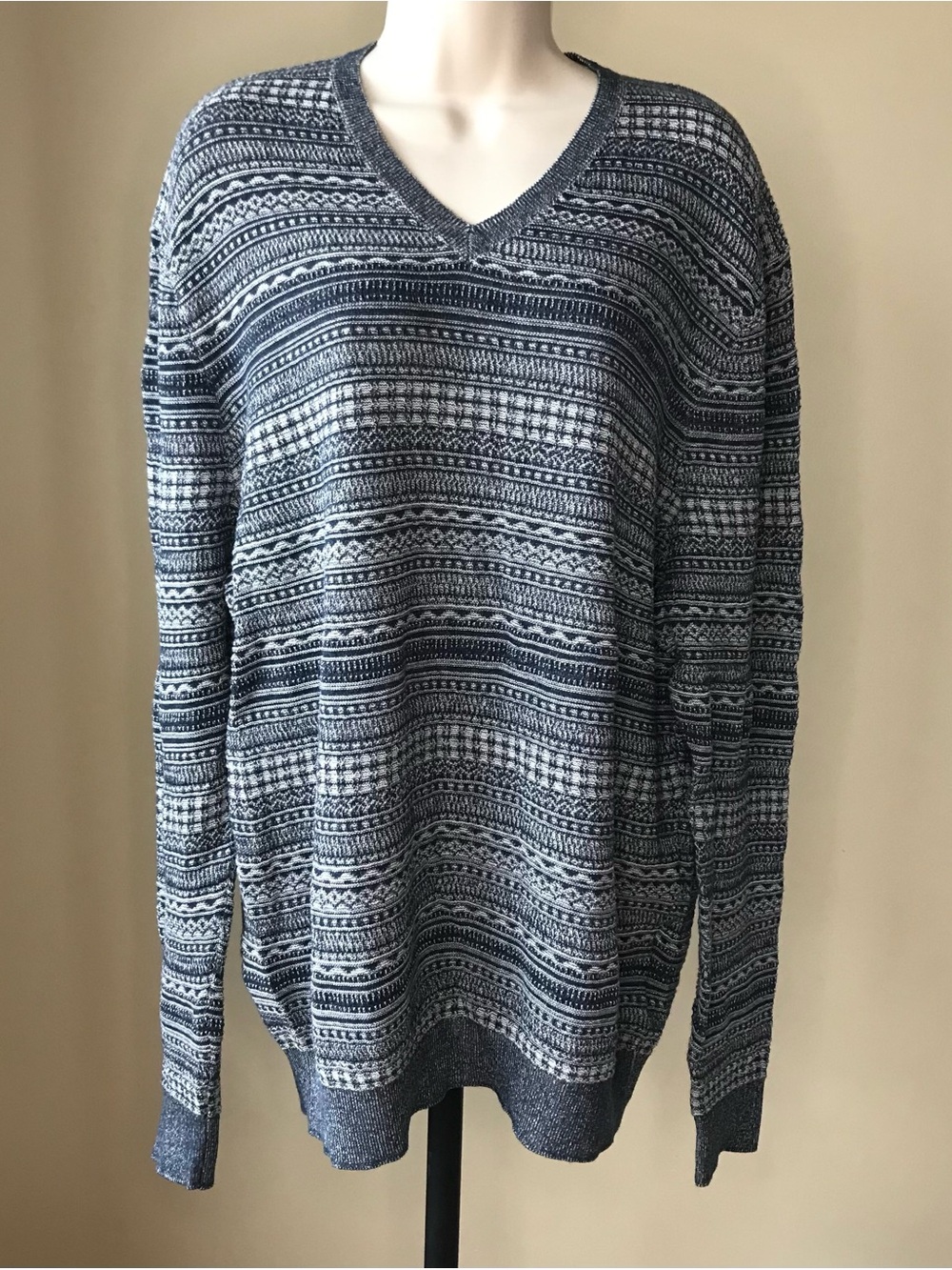 Hudson North Men’s V-Neck Sweater Size XL